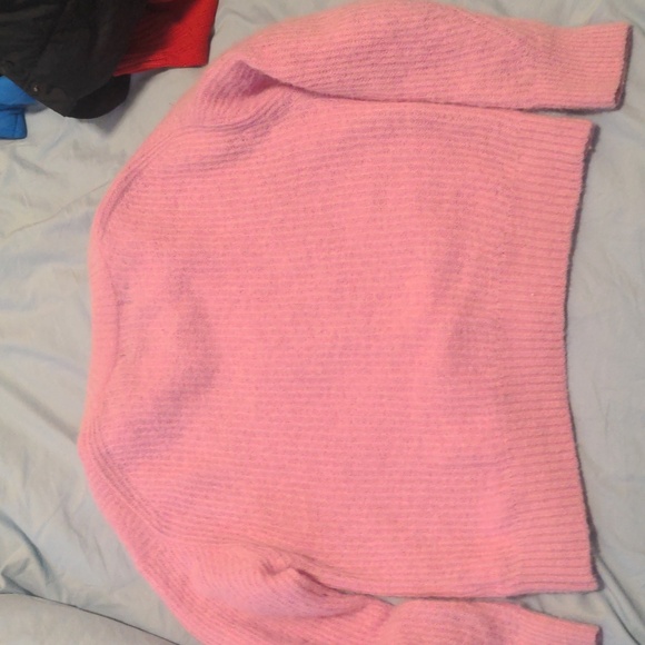 Everlane Oversized Cocoon Alpaca Crew Neck Pullover Sweater in Cool Pink small - Picture 6 of 8